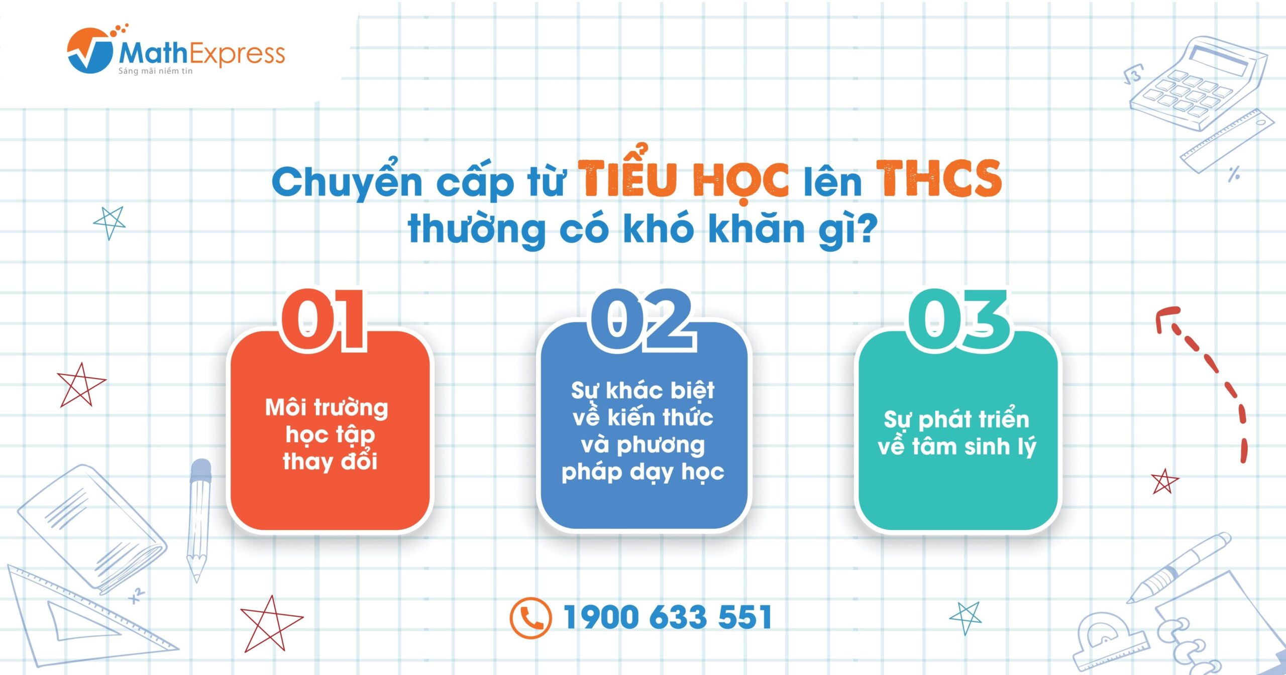 3 khó khăn mà học sinh thường gặp nhất khi chuyển cấp từ Tiểu học lên THCS