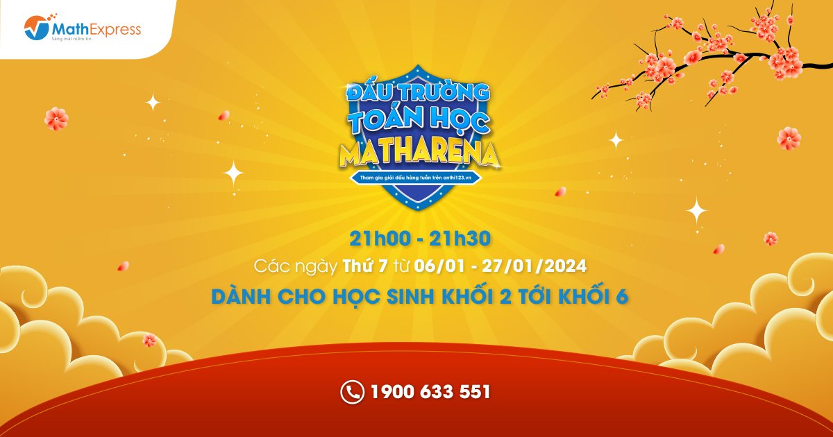 Đấu trường Toán học - MathArena tháng 01/2024