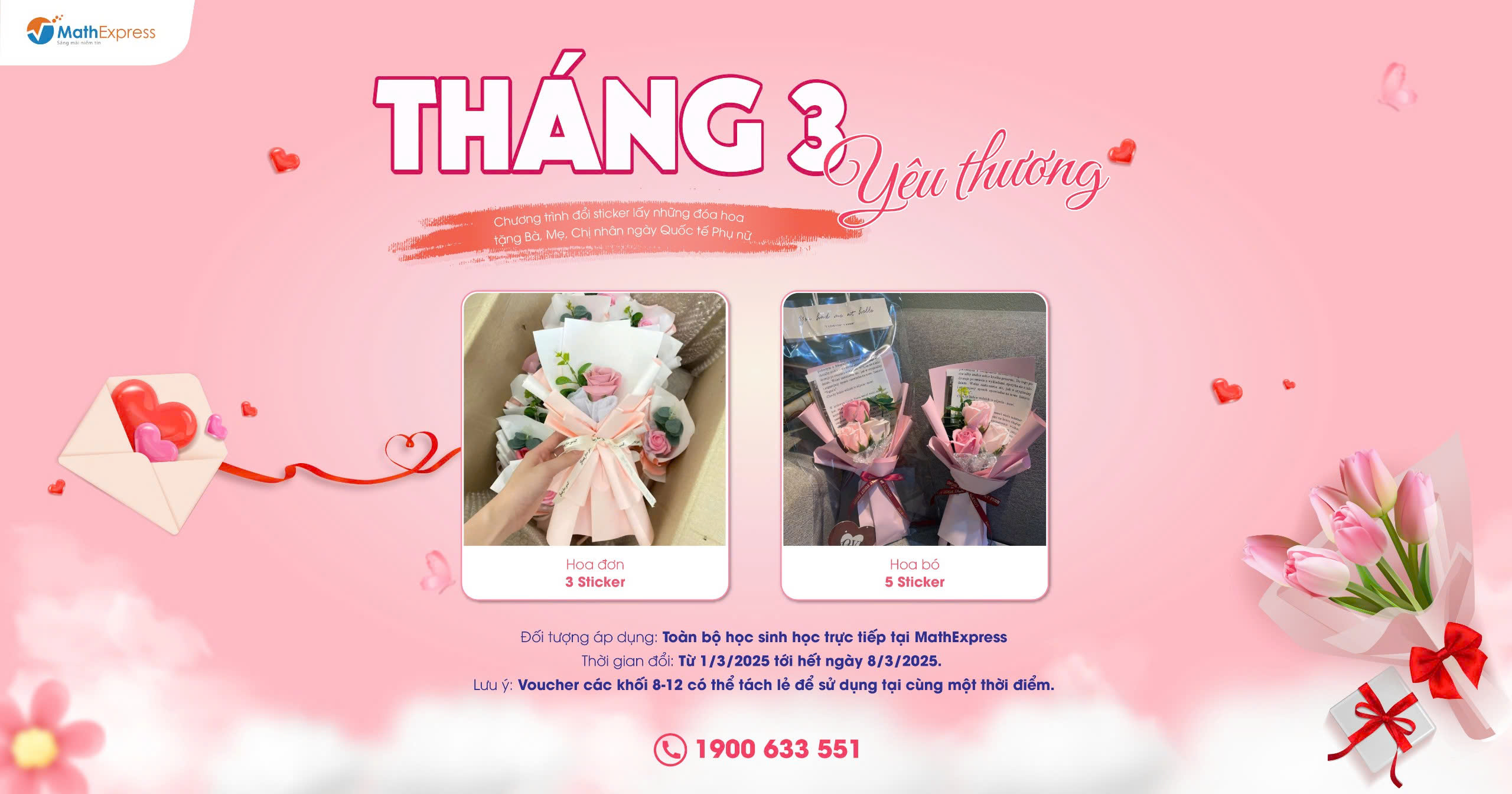 Chương Trình "Tháng 3 Yêu Thương" Tại MathExpress