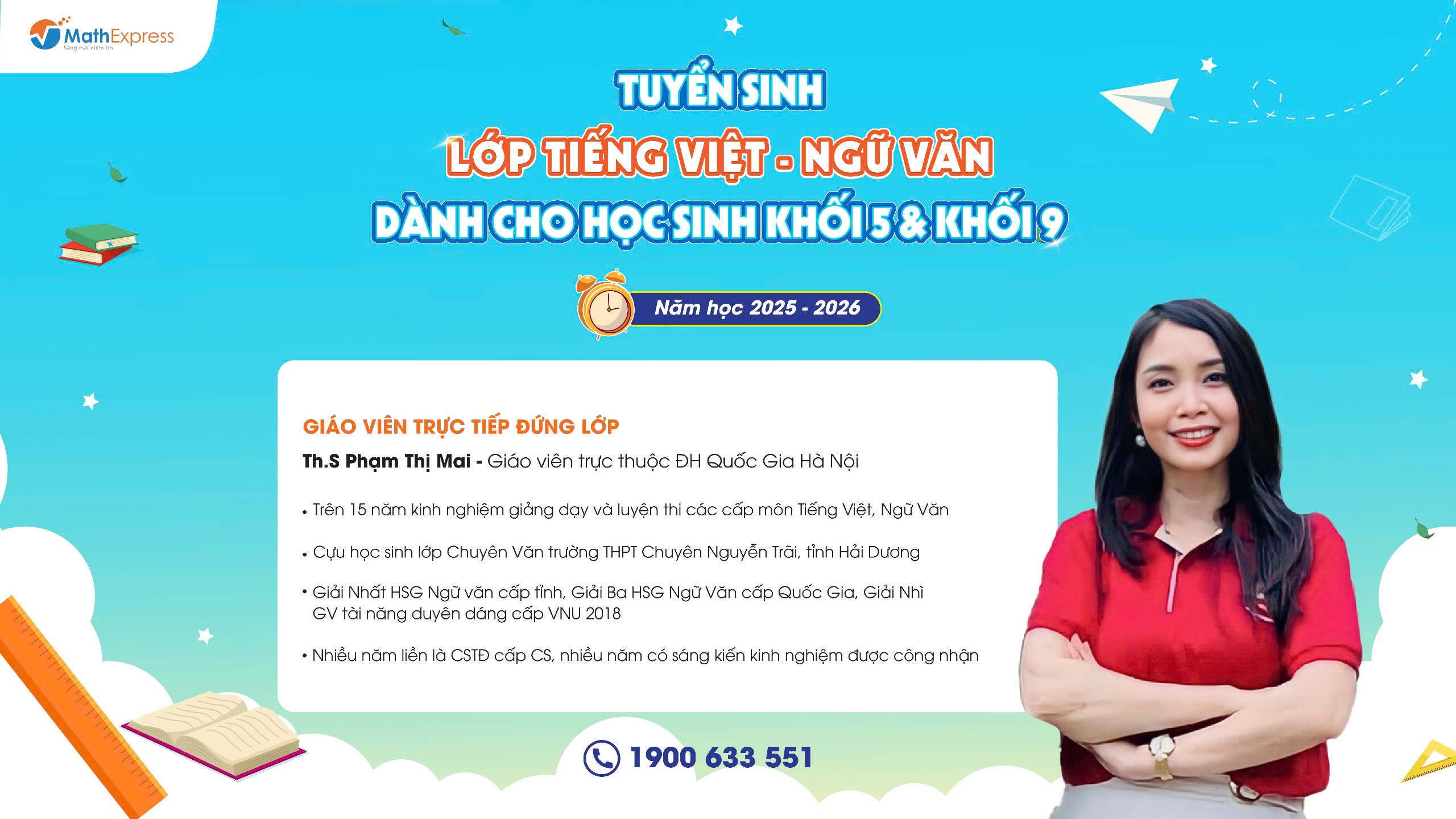 Giáo viên môn Tiếng Việt - Ngữ Văn - Th.S Phạm Thị Mai