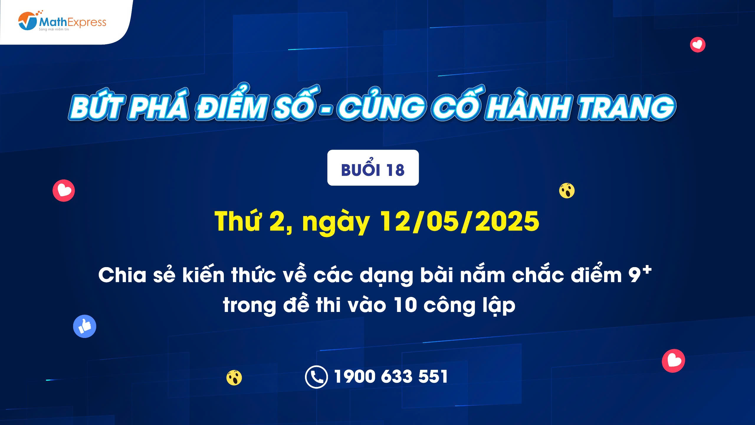 [Livestream số 18] Một số bài toán lấy điểm 10 trong đề thi vào 10