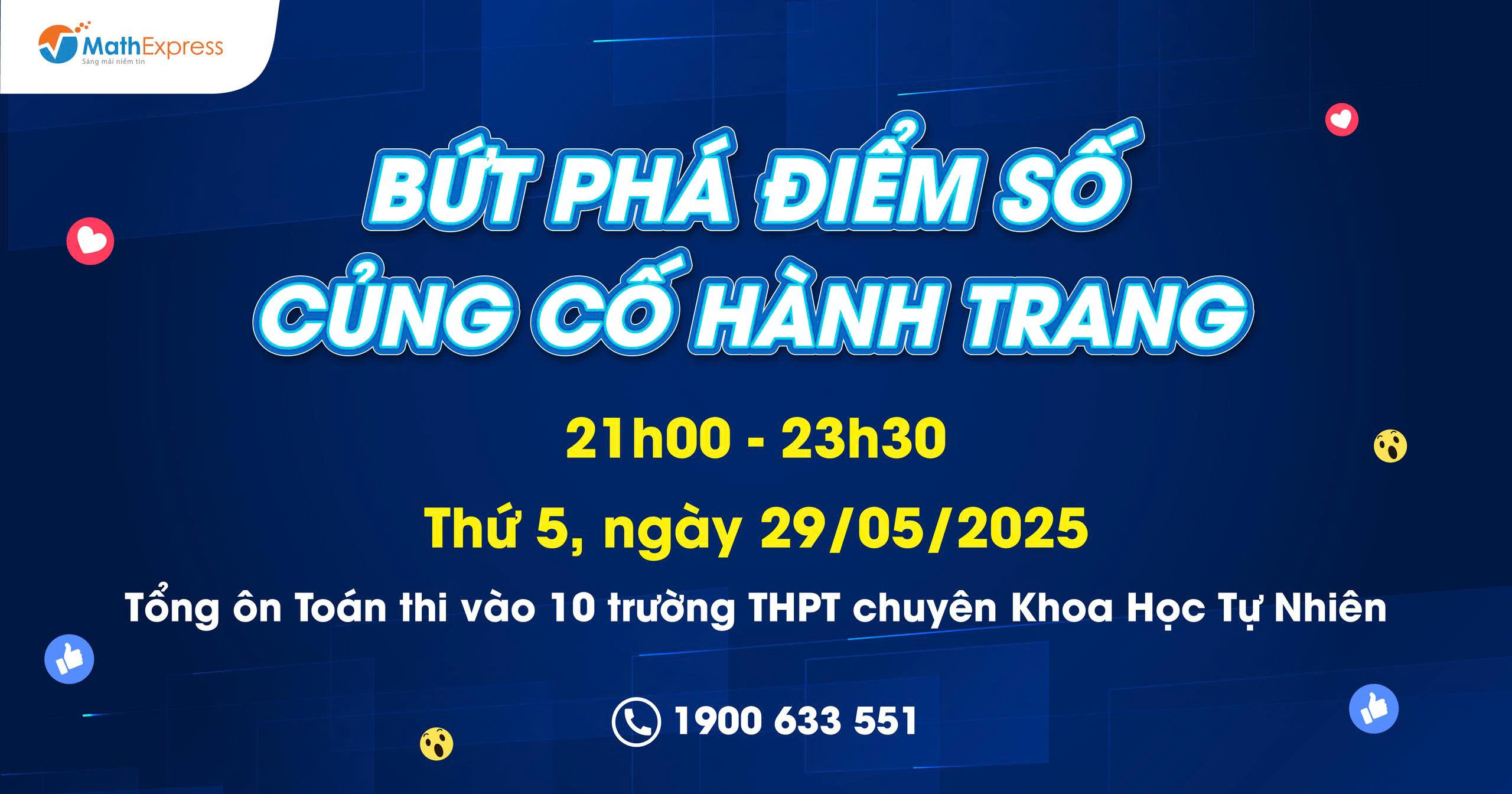 [Livestream số 23] Tổng ôn thi vào 10 trường chuyên KHTN