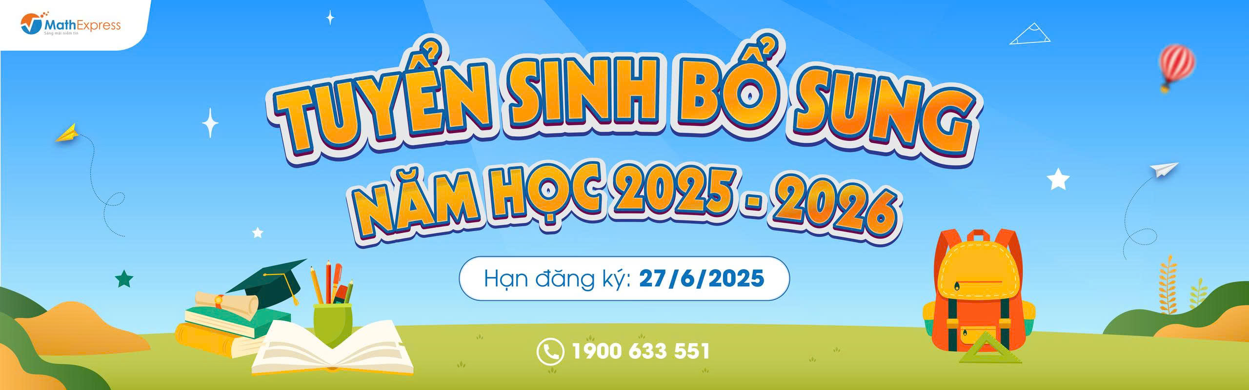 MathExpress mở link đánh giá năng lực bổ sung năm học 2025 – 2026