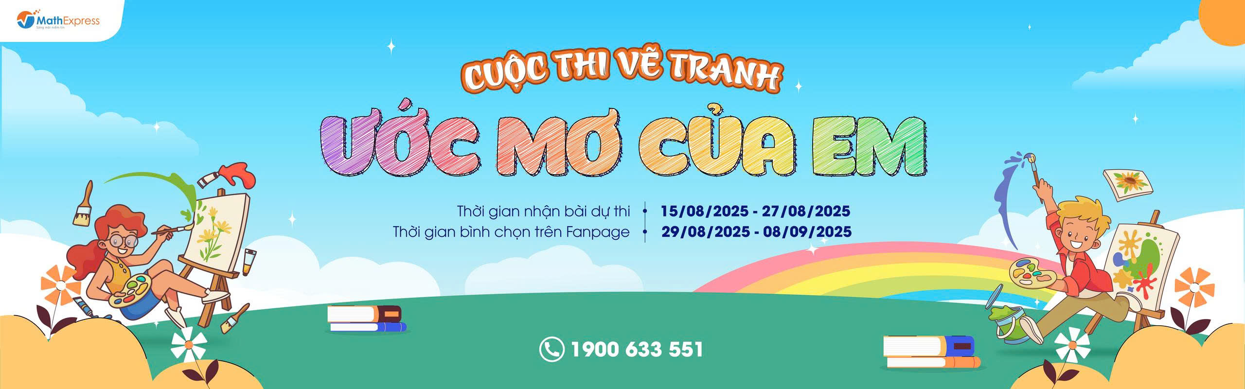 MathExpress tổ chức cuộc thi vẽ tranh “Ước mơ của em” chào mừng năm học mới dành cho học sinh học trực tiếp tại 9 trung tâm