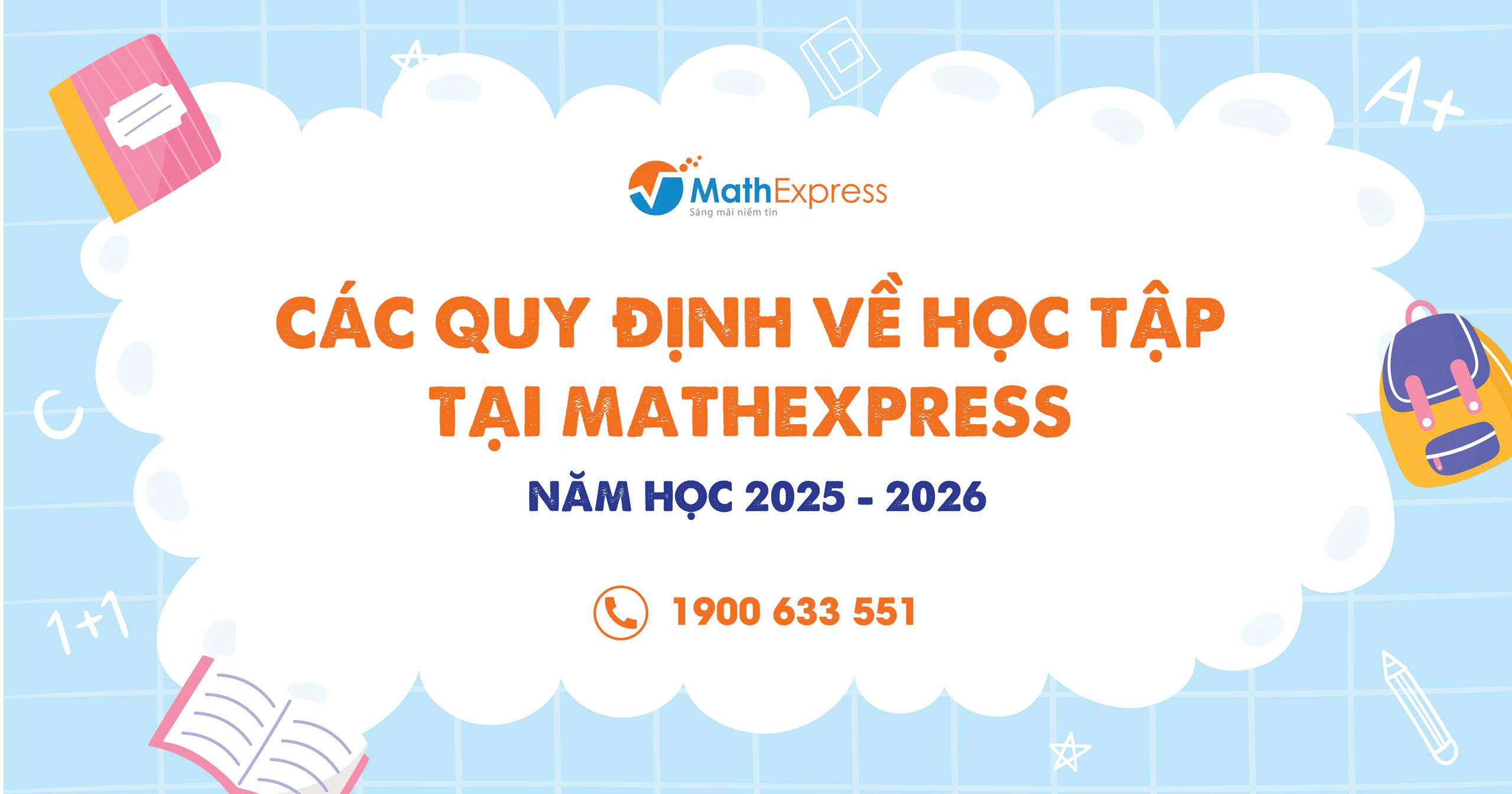 Các quy định về học tập tại MathExpress năm học 2025 - 2026