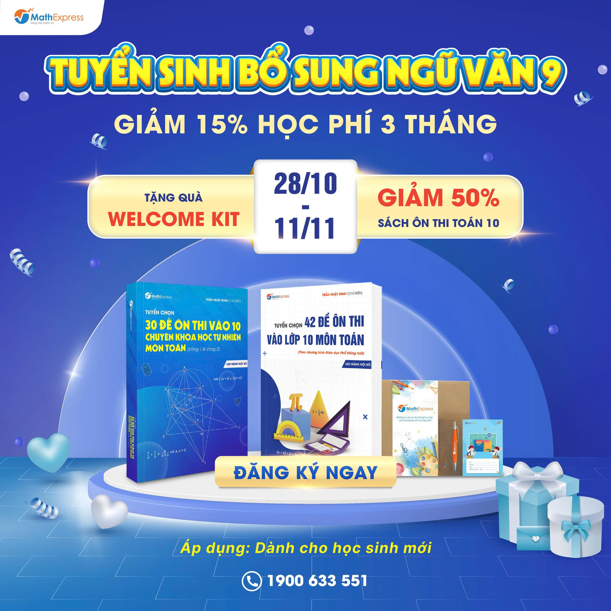 Ưu đãi dành cho học sinh mới (chưa theo học tại CLB)