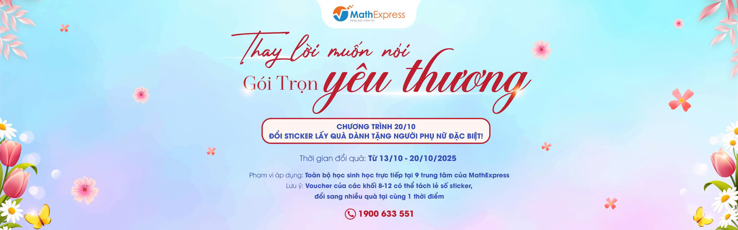 Thể lệ chương trình “Thay lời muốn nói – Gói trọn yêu thương” dành cho các lớp học trực tiếp
