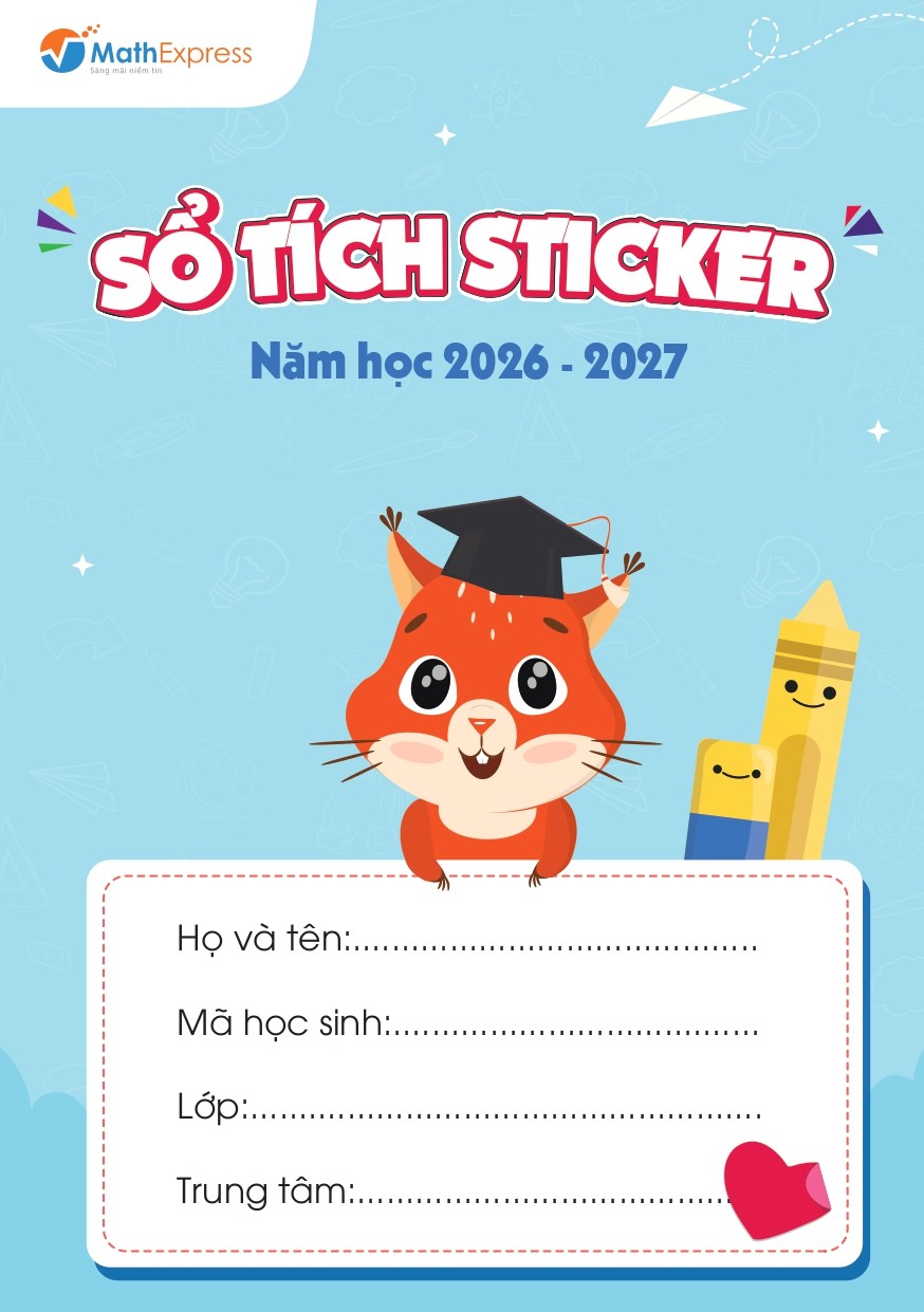 Sổ Sticker năm học 2026 - 2027