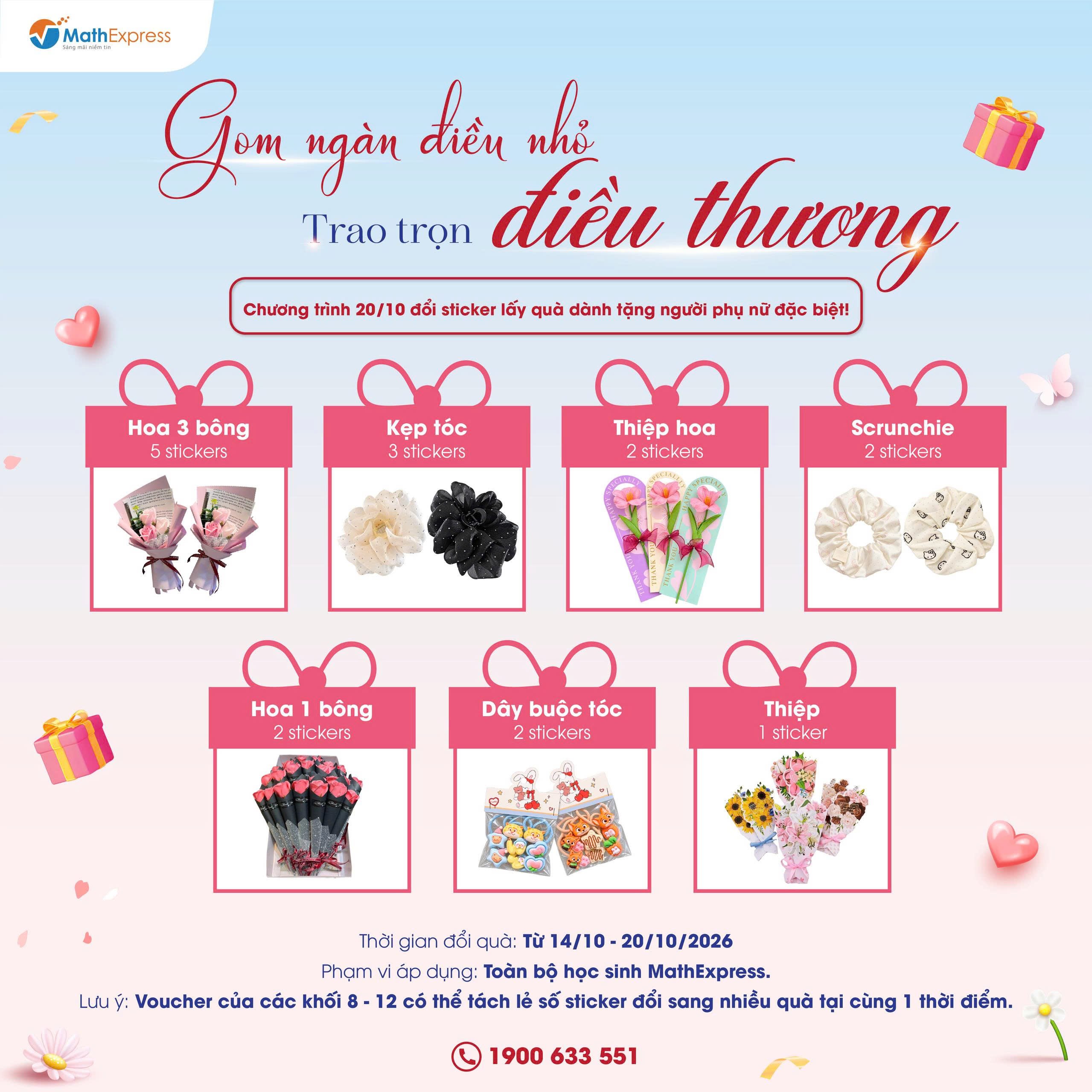 MathExpress tổ chức chương trình “Gom ngàn điều nhỏ - Trao điều điều thương” nhân dịp 20/10